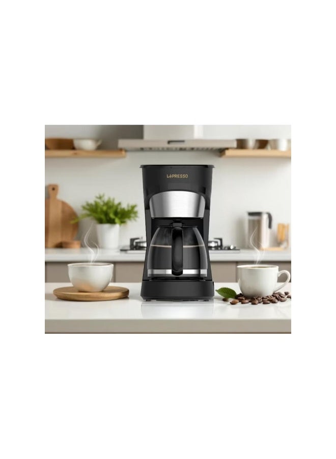 LePresso Drip Coffee Maker 1.5L with One-Touch Control, Keep Warm & Washable Filter - Image 2